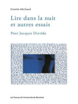cover image of Lire dans la nuit et autres essais